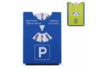 parkeerschijf ijskrabber blauw groen
