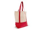 draagtas oeko-tex® katoen 140g/m2 40x10x35cm - rood