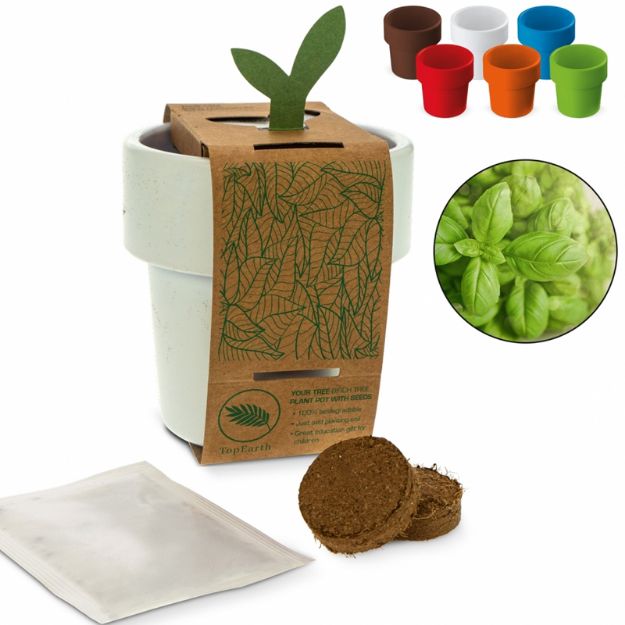 hot-but-cool beker met basilicum zaadjes