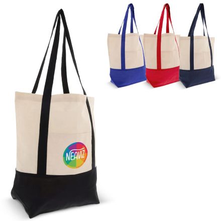 draagtas oeko-tex® katoen 140g/m2 40x10x35cm