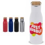 thermo fles met bamboe deksel 500 ml