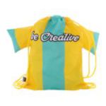 custom made trekkoord tas voor kinderen creadraw - geel
