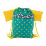 custom made trekkoord tas voor kinderen creadraw t - geel