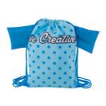 custom made trekkoord tas voor kinderen creadraw t - blauw