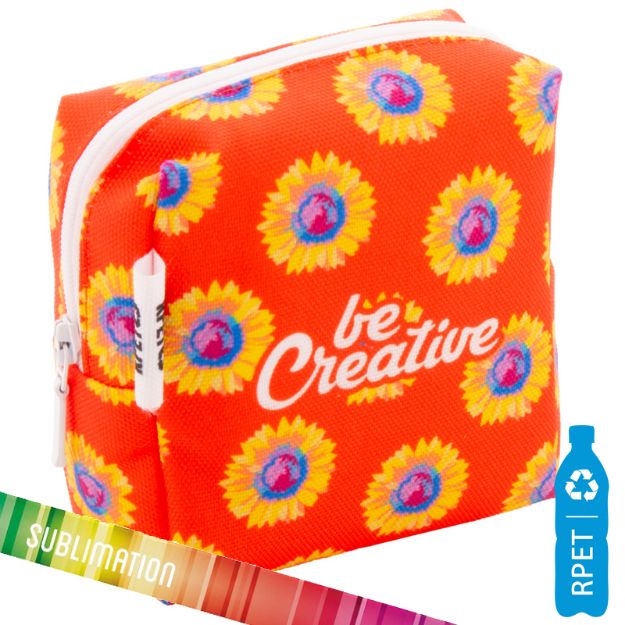 custom made make-up tas square small