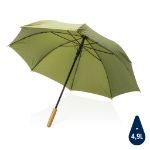 23 inch impact aware rpet auto bamboe paraplu - groen