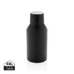 rcs gerecycled roestvrijstalen compacte fles - zwart