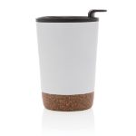 recycled pp en rvs kurk koffiebeker 300 ml