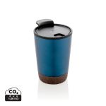 recycled pp en rvs kurk koffiebeker 300 ml
