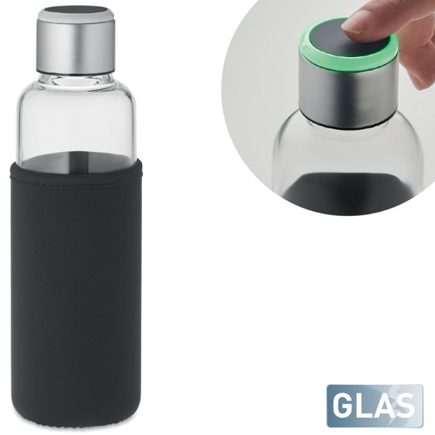 glazen fles met sensor herinnering