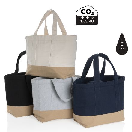 impact aware recycled canvas koeltas ongeverfd