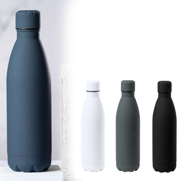 sportfles rvs met rubber coating jenings