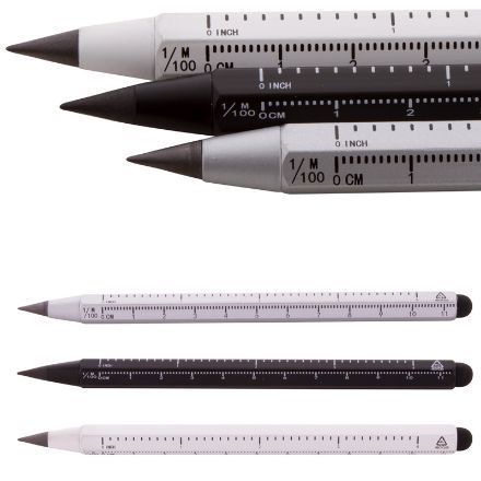 inktloze pen met liniaal ruloid
