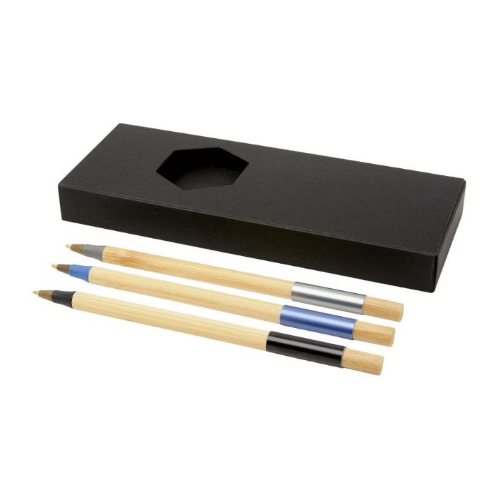 kerf 3-delige bamboe pennenset