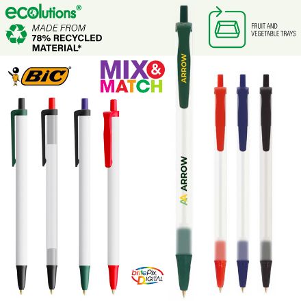 bic® clic stic eco balpen blauwschrijvend