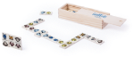 houten domino spel met dierenplaatjes.