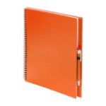 spiraal notitieboek met 80 bladzijden. - oranje