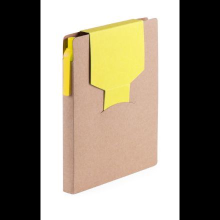 notitieboek van gerecycled papier met 70 blz. - geel