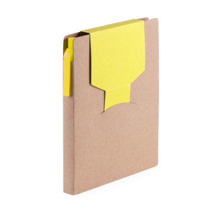 notitieboek van gerecycled papier met 70 blz. - geel