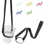 drankhouder lanyard met siiconen ring frinly
