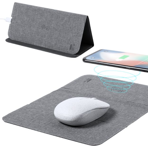 muismat met draadloze oplader kimy