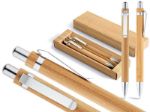 balpen en vulpotlood in bamboe