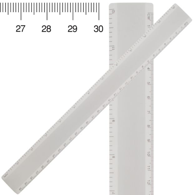 aluminium liniaal 30 cm