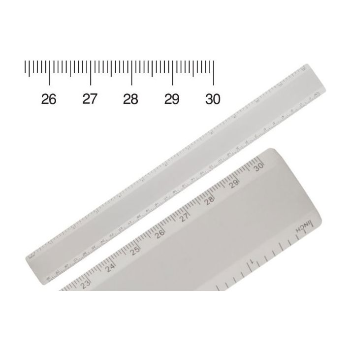 aluminium liniaal 30 cm