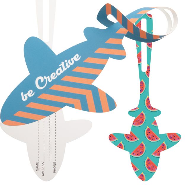 bagagelabel water en scheurvast. custom made.