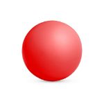 anti-stress bal doc - rood