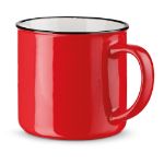 vernon mok keramische mok 360 ml - rood