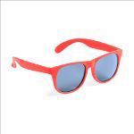 plastic zonnebril met uv400 glazen - rood