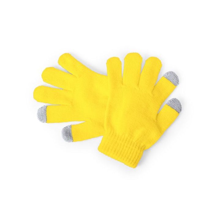 touchscreen handschoenen lideel - geel