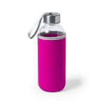 glazen fles 420 ml - fuchsia