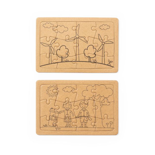 puzzel set van gerecycleerd karton clavier