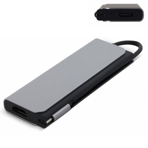 powerhub met usb, usb-c en hdmi poort