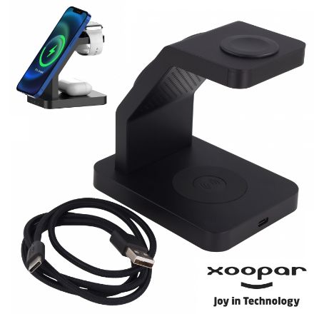xoopar icon 3 in 1 magnetische draadloze oplader
