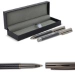 metalen balpen en rollerbal pen set