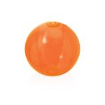 strandbal van transparant pvc. 28 cm nemon - oranje