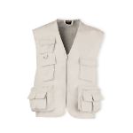 vest met meerdere zakken - beige