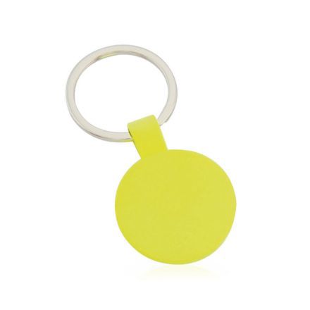 sleutelhanger in fluo kleuren vairtel - geel