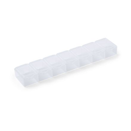 pillendoosje 7 compartimenten tecc - transparant