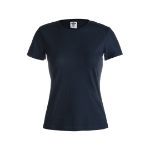 dames t-shirt 150 gr katoen maten: s-xxl - marine