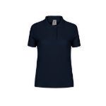 dames polo shirt katoen 180 gr maten: s-xxl - marine