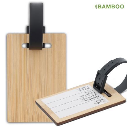 bagagelabel bamboe