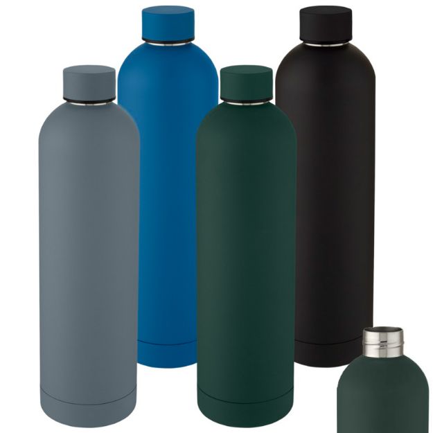 spring 1liter koperen thermosfles 1 liter