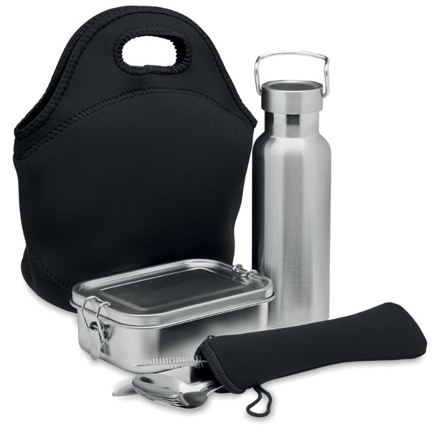 lunchset in roestvrij staal