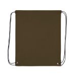 rugzak met trektouw. polyester - bruin