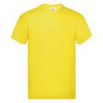 katoen kleuren t-shirt 140 gr fruit of the loom - geel