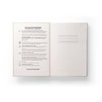 a5 notitieboekje van olifantenpoep en katoenafval